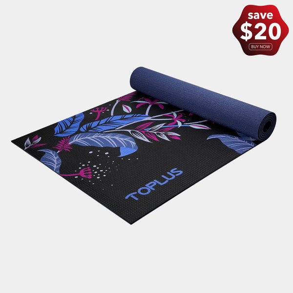 TOPLUS 1/4 Non-Slip Yoga Mat, PVC-free, Eco mat, WARRIOR MAT