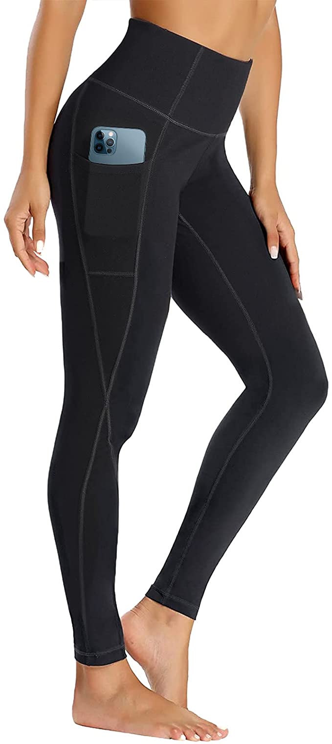 Buy MOOSLOVER Women V Cross Waist Bootcut Yoga Pants with Pockets High  Waisted Flare Leggings Split Work Pants, #1 Black, Large at Amazon.in