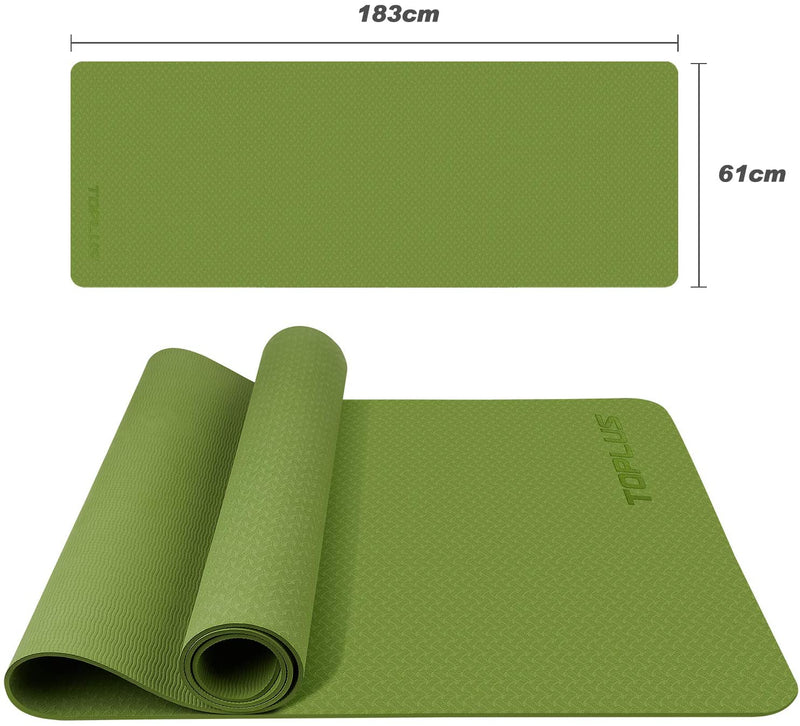 Buy Toplus Yoga Mat, TPE Gymnastics Mat, Training Mat, Non-Slip