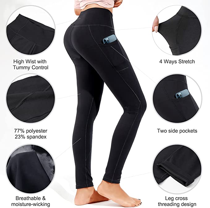 Promover Women's Bootcut Yoga Pant with Pockets 