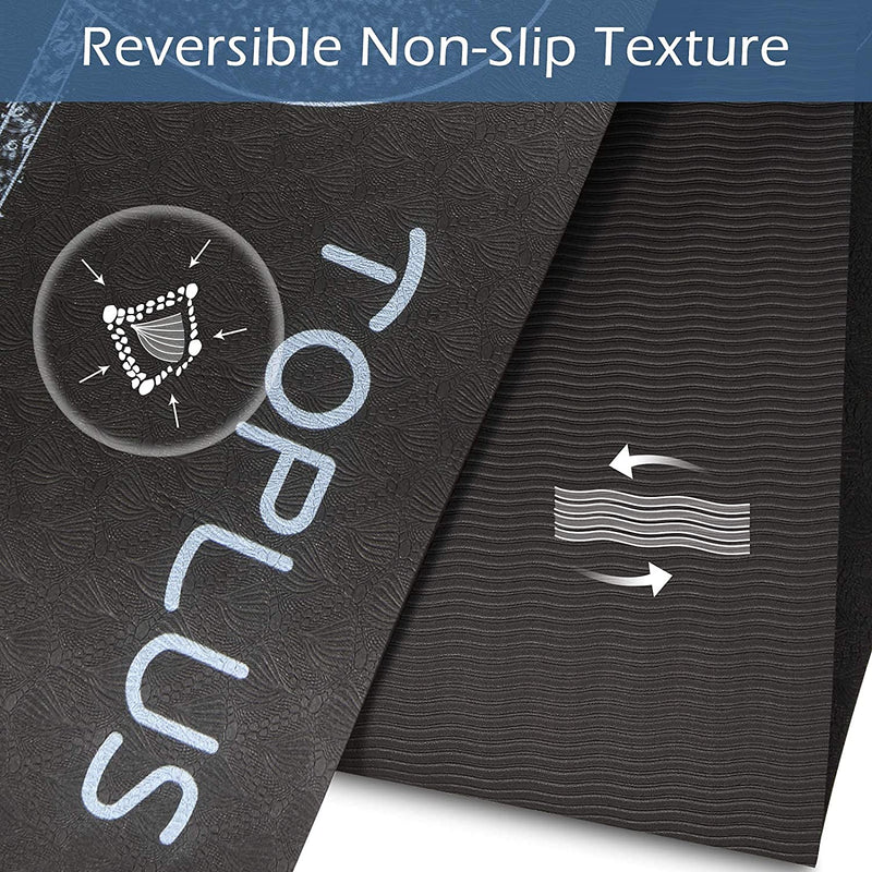 TOPLUS 1/4 Non-Slip Shell pattern Yoga Mat(US)