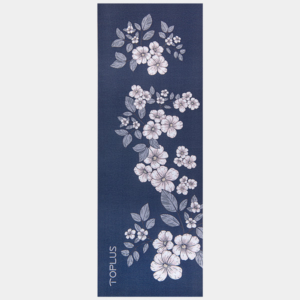 yoga mat with flower beatuful mat