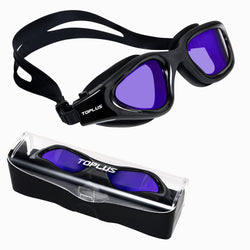 TOPLUS Swimming Goggles No Leaking Anti Fog UV Protection with Soft Silicone Nose Bridge(US)