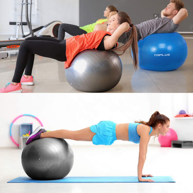 Athletic Works 55cm Yoga Ball, Anti-Burst, Exercises Poses