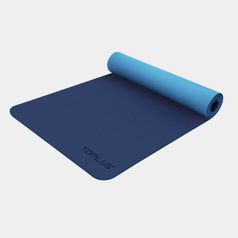 Basics TPE Yoga Mat Blue 1/4 TPE