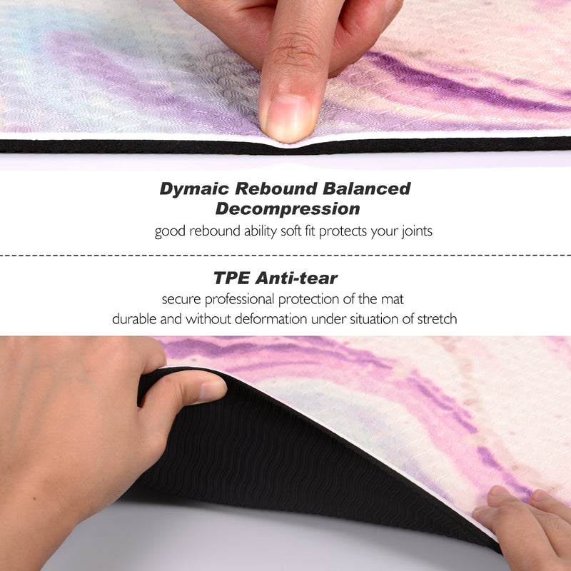 Toplus yoga mat comes with an excellent slip resistant advantage