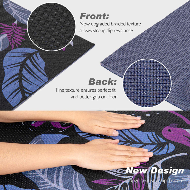 Toplus yoga mat is upgraded texture allow strong slip resistance
